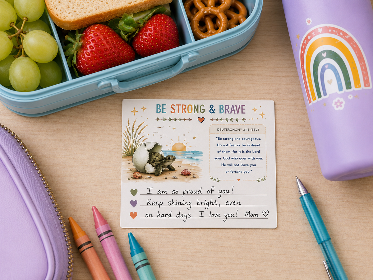 Christian Boho Collection — 90 Printable LunchBox Notes