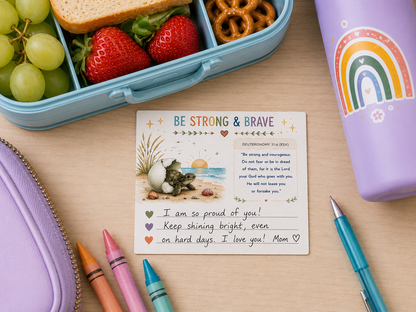 Christian Boho Collection — 90 Printable LunchBox Notes